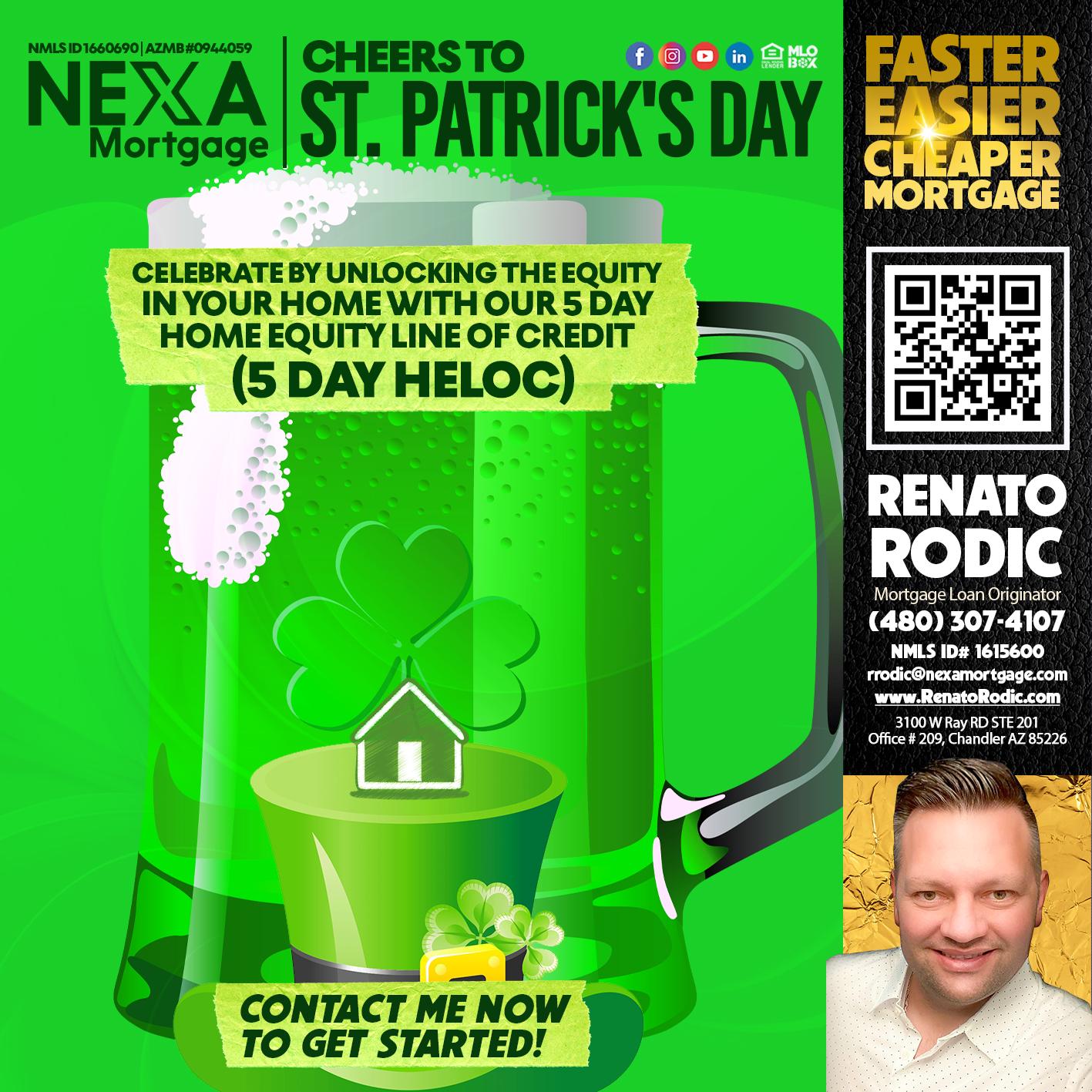 ST. PATRICK´S DAY - Renato Rodic -Mortgage Loan Originator