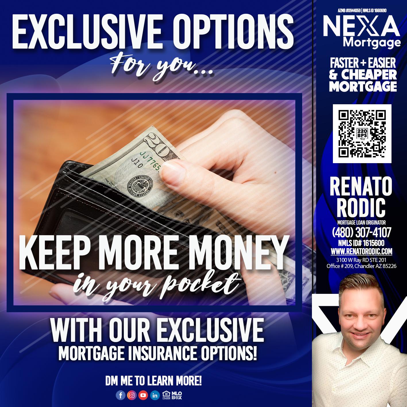 KEEP MORE MONEY - Renato Rodic -Mortgage Loan Originator