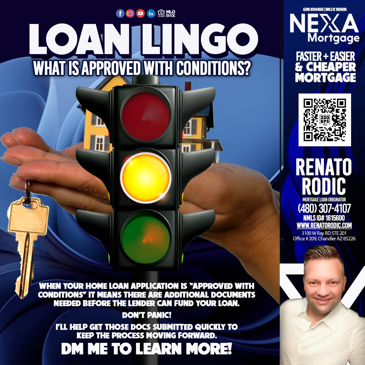 LOAN LINGO - Renato Rodic -Mortgage Loan Originator