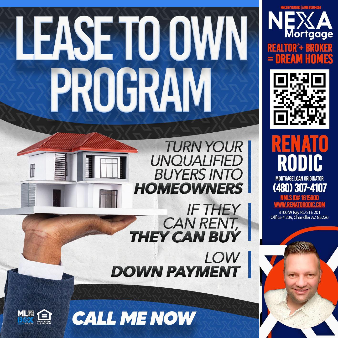 program fix - Renato Rodic -Mortgage Loan Originator