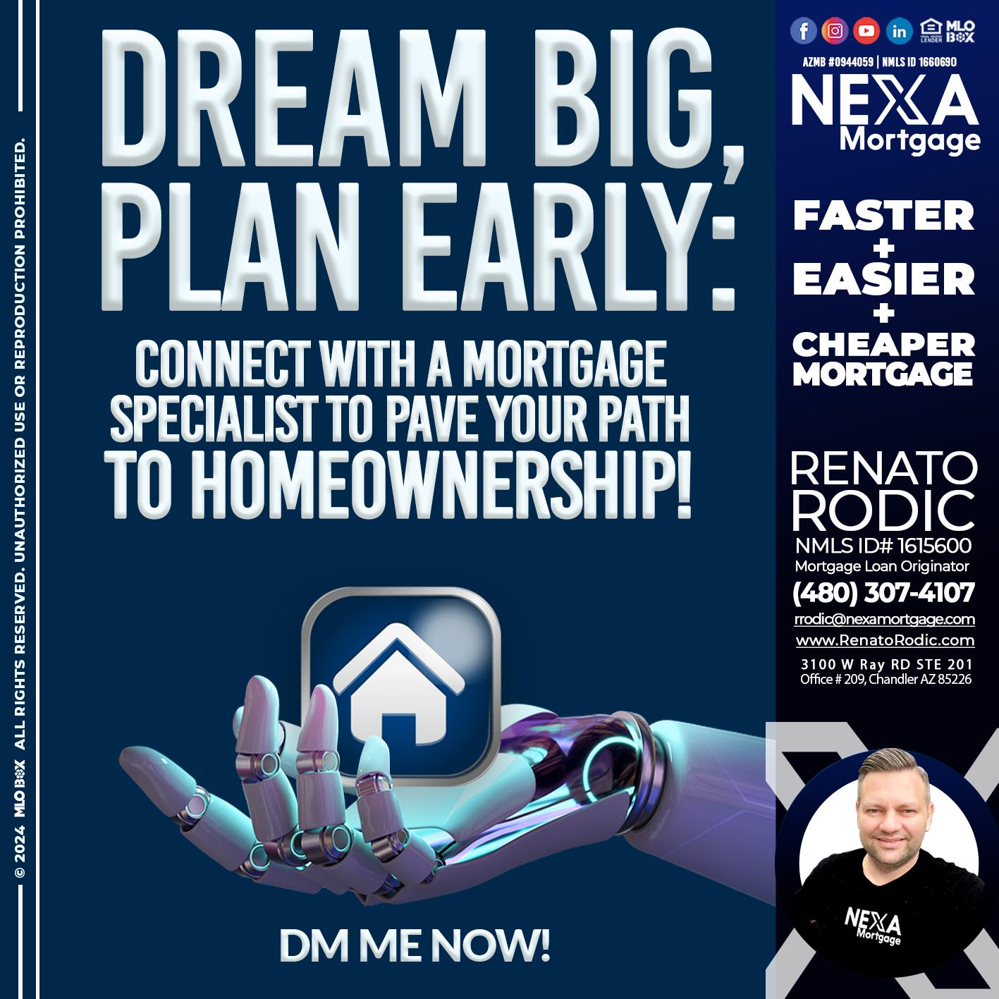 DREAM BIG - Renato Rodic -Mortgage Loan Originator