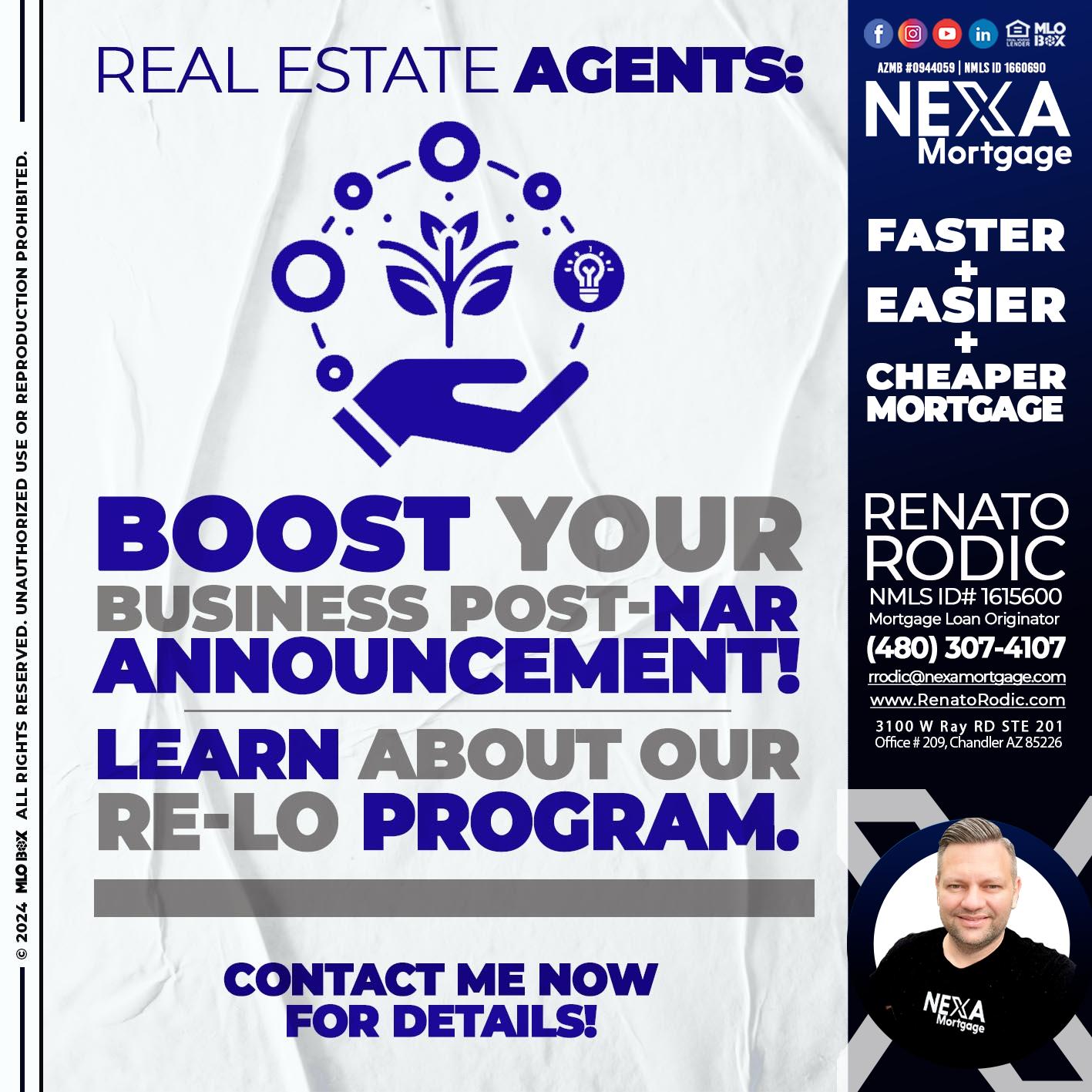 REAL ESTATE AGENTS - Renato Rodic -Mortgage Loan Originator