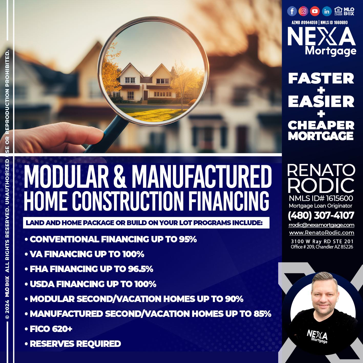 MODULAR - Renato Rodic -Mortgage Loan Originator