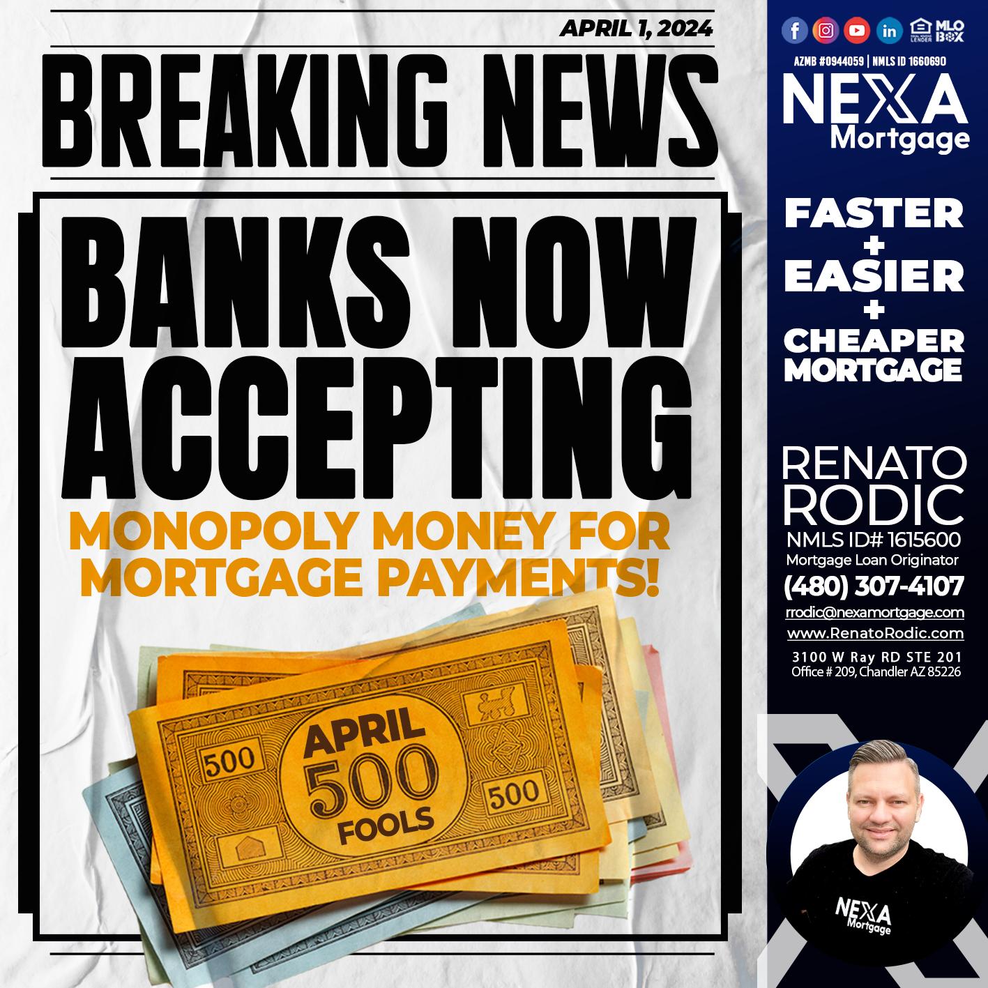 breaking news - Renato Rodic -Mortgage Loan Originator